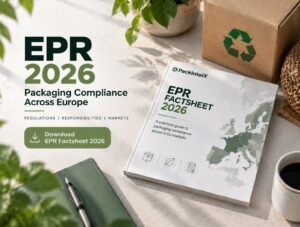 EPR Factsheet 2026 cover -practical guide to packaging compliance across 9 EU markets, with a download EPR factsheet button