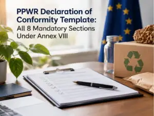 PPWR Declaration of Conformity Template: Annex VIII Guide